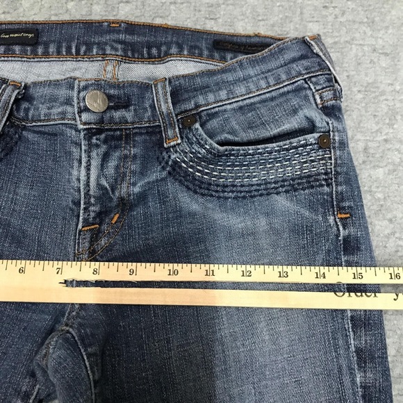 Citizens of Humanity Jeans Womens 28 Willow Creek #098 Low Rise Crop Stretch USA - Picture 9 of 15